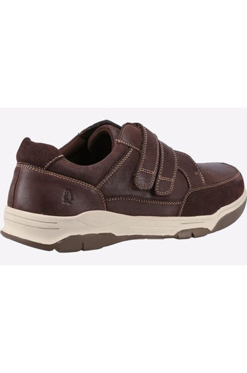Hush Puppies Mens Fabian Leather Double Strap Shoes - Brown product thumbnail 2