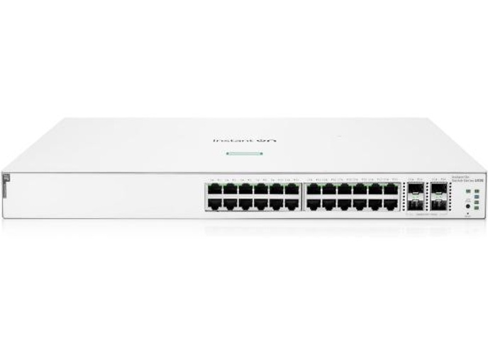 HPE Aruba Networking Instant On Switch Series 1930 24-Port Gb Smart-Managed Layer 2+ Ethernet Switch with PoE | 24x 1G | 4X SFP+ | 24x CL4 PoE 195W product thumbnail 2