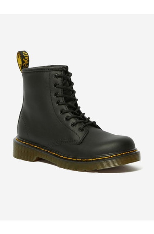 Dr Martens Kids 1460 Softy T Leather Lace Up Boots in Black product thumbnail 2