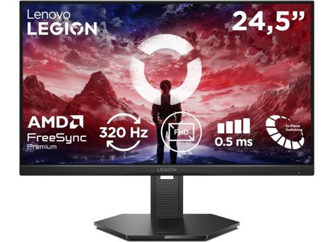 Lenovo Legion 25-10 24.5" FHD Gaming Monitor – 320Hz Ultra-Fast Refresh, 0.5ms Response, HDR10, 99% sRGB, AMD FreeSync Premium, VESA Adaptive Sync, HDMI 2.1, DP, Fully Adjustable, Eclipse Black product thumbnail 2