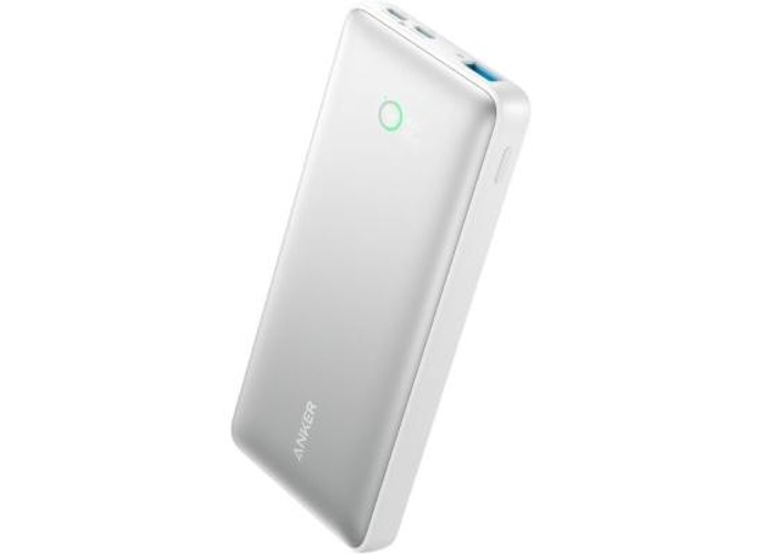 Anker 533 Power Bank10000mah Portable Charger-A1249 (PowerCore 25W) With 3 Port, 2 USB-C, 1 USB-A Fast Charging Battery Pack For iPhone Series, iPad, Samsung, Android and More - White product thumbnail 2