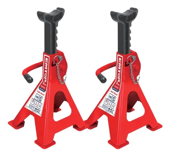 EMTOP EHJS20301 3 Ton Jack Stands (Set of 2)