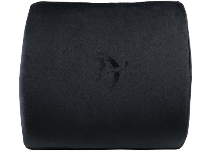Arozzi Lumbar Support Pillow High-quality Material & Memory Foam Universal & Portable - Black Velour product thumbnail 2