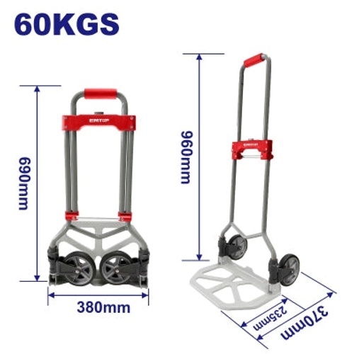 EMTOP EMWB9A06 Foldable Hand Trolley – 60 kg Capacity