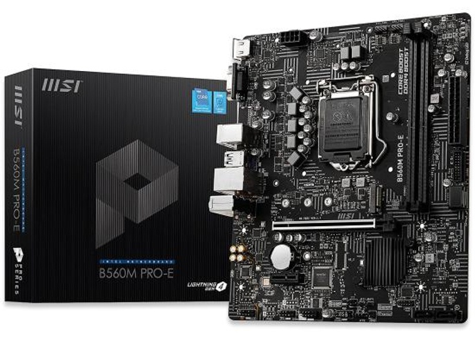 MSI PRO B860M-E mATX - Supports Intel Core Ultra Processors (Series 2), LGA 1851 - Direct 6 Phases, DDR5 Memory Boost (9066+ MT/s OC), PCIe 5.0 x16, M.2 Gen5, 5G LAN product thumbnail 2