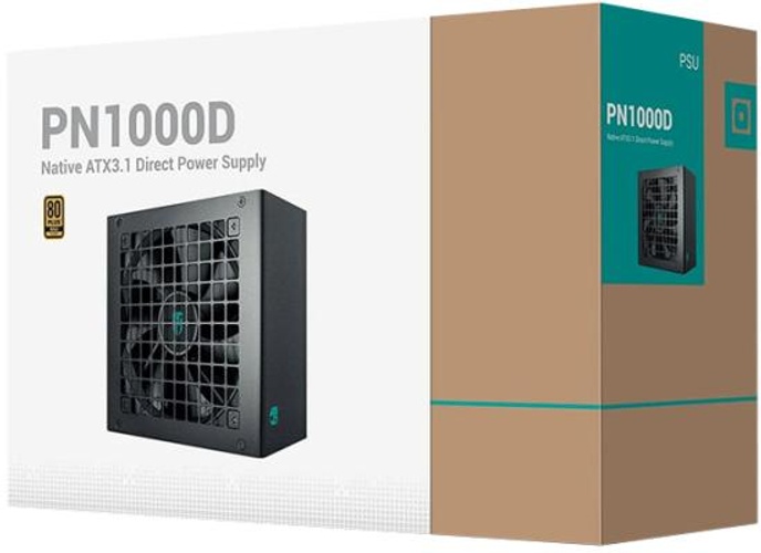 Deepcool Gamer Storm PN1000D 1000W 80+ Gold ATX 3.1 + PCI-E 5.1 Active PFC + Full Bridge SRC LLC + DC to DC, Hydro Bearing, 120mm Fan Size, Black product thumbnail 2