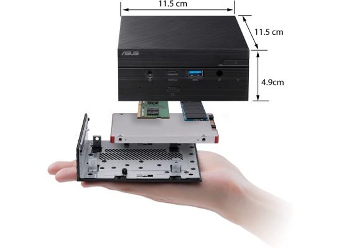 ASUS PN50 MiniPC AMD Ryzen 5 4500U 6-Cores Support up to 4 Displays in 4K Resolution & 64GB DDR4 RAM WiFi 6 & Bluetooth - Black product thumbnail 2