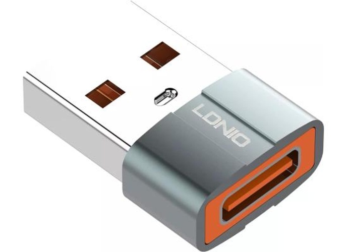 LDNIO LC150 USB-C Female to USB Male Adapter, Mini Size, Suitable for Multiple Device, Aluminum Material - Gray product thumbnail 2