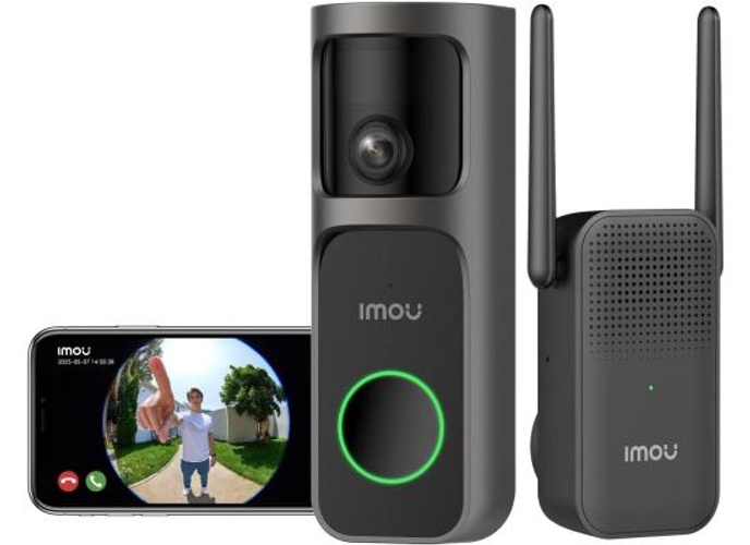 Imou DS3 4MP Panoramic Doorbell DB3 KIT, Video Doorbell 2K+ WiFi with Chime, 4MP Night Vision 5m, AI Package Detection App Alert, Head-to-Toe Panoramic View, Two-way Audio product thumbnail 2