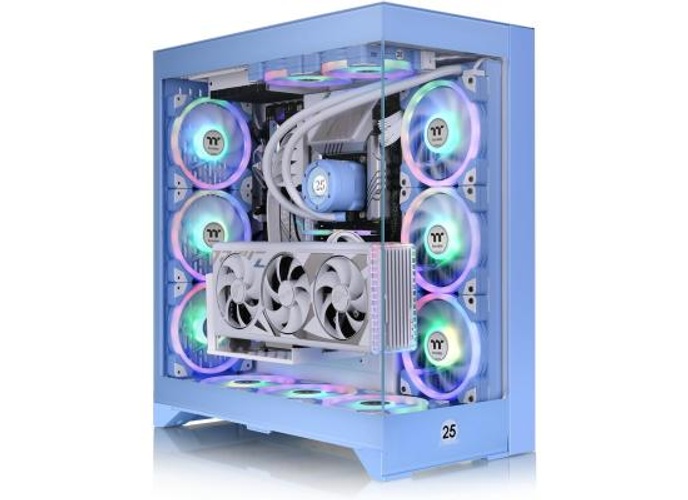 Thermaltake CTE E600 MX E-ATX Case Centralized Thermal Efficiency Design 3Way Floating GPU Mounting Bracket W/ 400mm PCIe4 Riser Cable - Hydrangea Blue product thumbnail 2