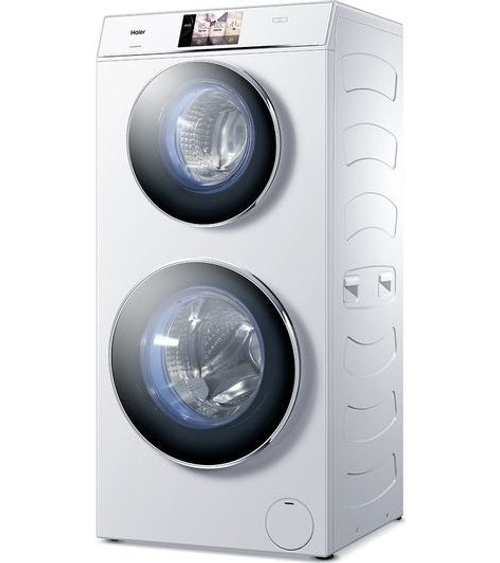 غسالة Gemini Duo Golden تحميل أمامي أوتوماتيكية بالكامل من Haier - أبيض product thumbnail 2
