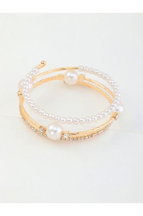 Embellished Faux Pearl Bangle product thumbnail 3