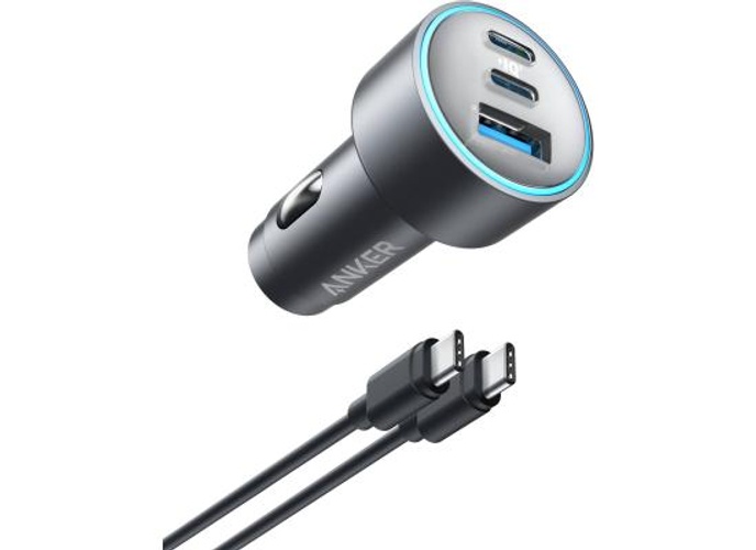 Anker USB-C Car Charger, 67W 3-Port Compact Fast Charger, Adapter With 0.91M 3.0 USB-C To C Cable Included, For Smartphones And Gadgets - Black product thumbnail 2
