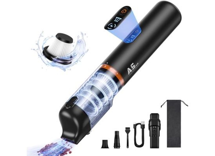Baseus Car Vacuum Cleaner A5 Power Suction 16000Pa \ 130W Portable Cordless Vacuum Cleaner with LED Display – Black product thumbnail 2