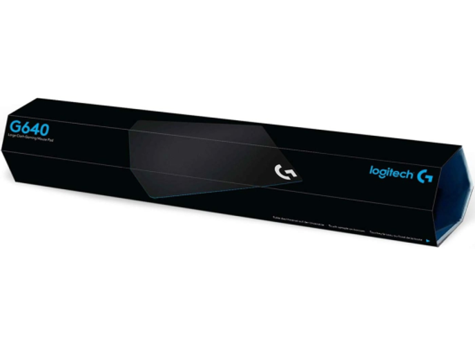 Logitech G640 Large Cloth Gaming Mouse Pad, Optimized for Gaming Sensors, Moderate Surface Friction, Non-Slip Mouse Mat - Black product thumbnail 2