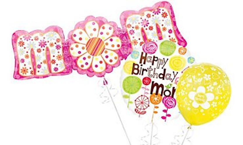 Mother's Birthday Balloons بالونات هيليوم لعيد ميلاد الأم