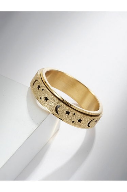 Star and Moon Stainless Steel Ring product thumbnail 3