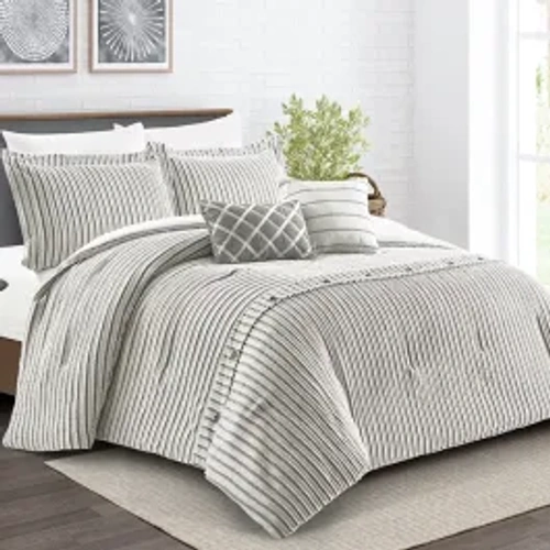 Nova Home Raylan Jaquard Comforter Set - Grey product thumbnail 2