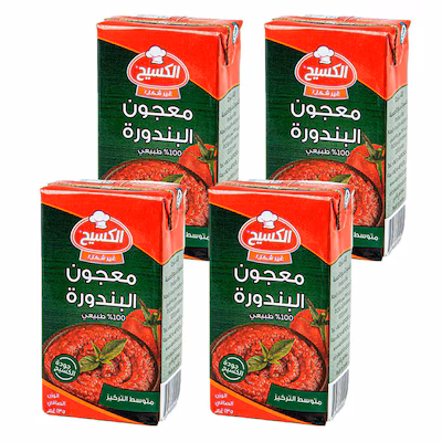 Al-Kaseeh Tomato Paste 135g - Pack of 4