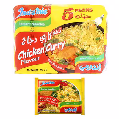 Indomie Chicken Curry Noodles 75g - Pack of 5
