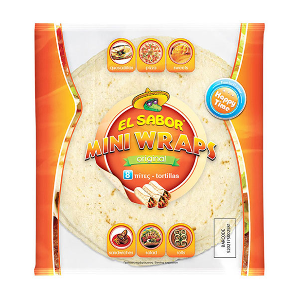 El Sabor Mini Wraps Original 144g 8psc