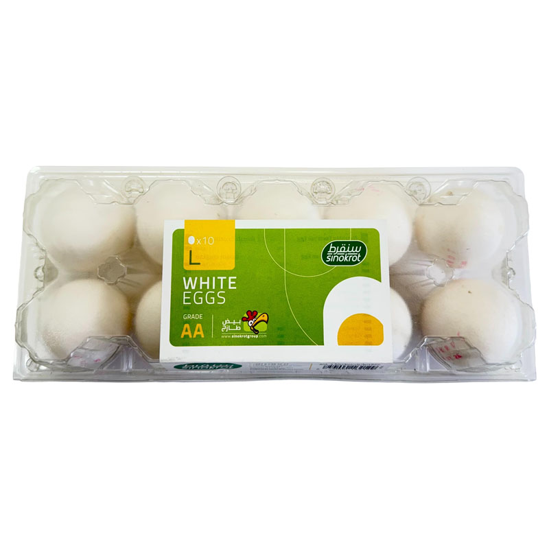 Sinokrot Fresh Eggs Plastic Pack 10pcs