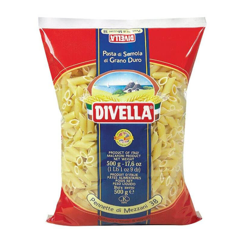 Divella Pennette di Mezzani Pasta Number 38 - 500g