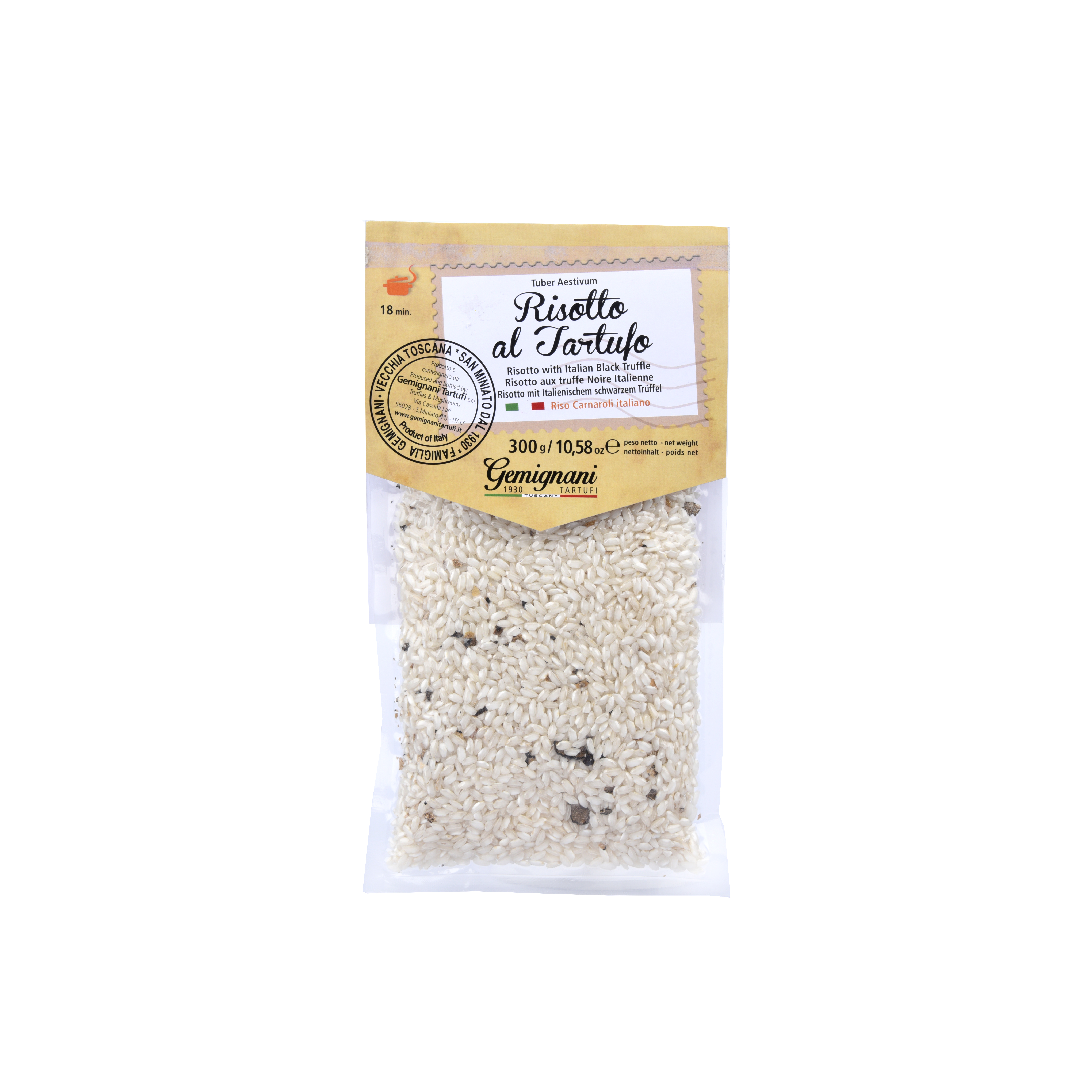 Gemignani Risotto With Italian Black Truffle 300g