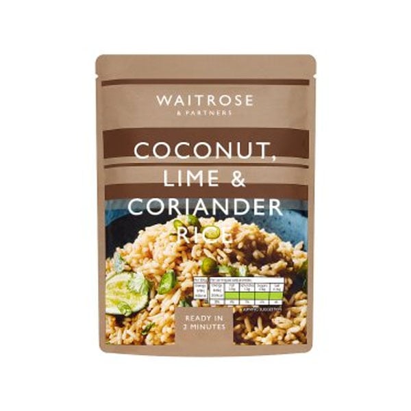 Waitrose Coconut, Lime & Coriander Rice 250g