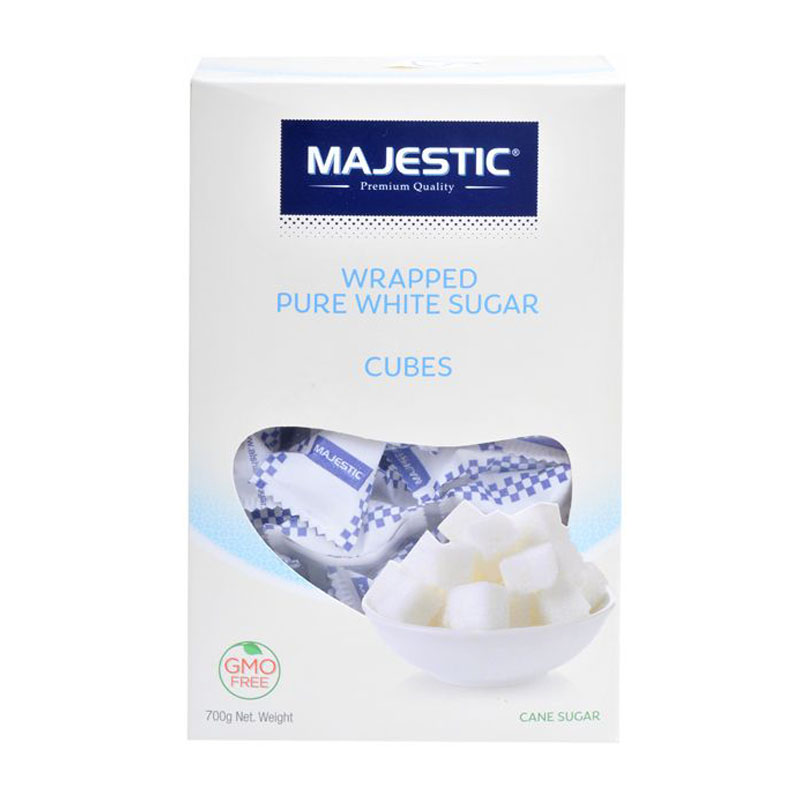 Majestic Wrapped Pure White Sugar Cubes 700g