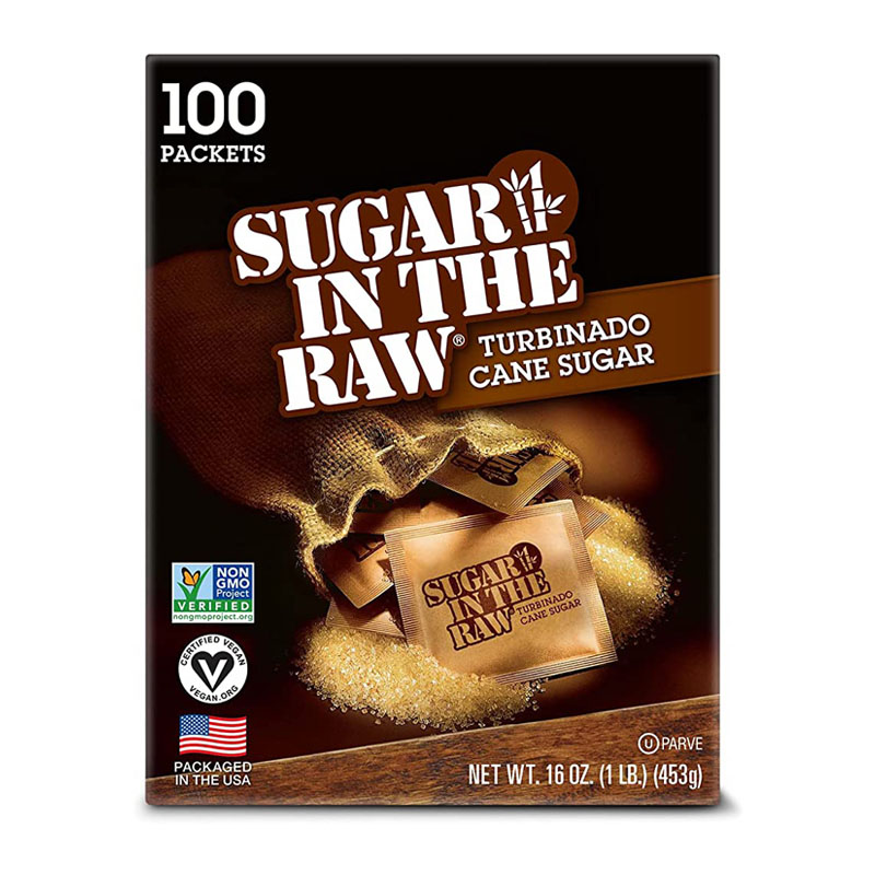 Sugar In The Raw Turbinado Cane Sugar 100 Sachets, 453g