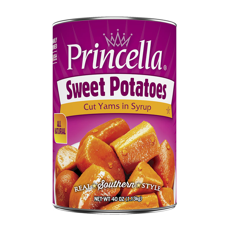 Princella Cut Sweet Potatoes in Syrup 1.13Kg