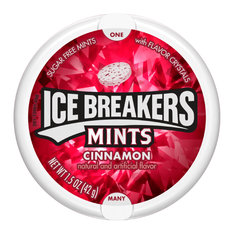 Hershey Ice Breakers Sugar Free Mints Cinnamon - 42g