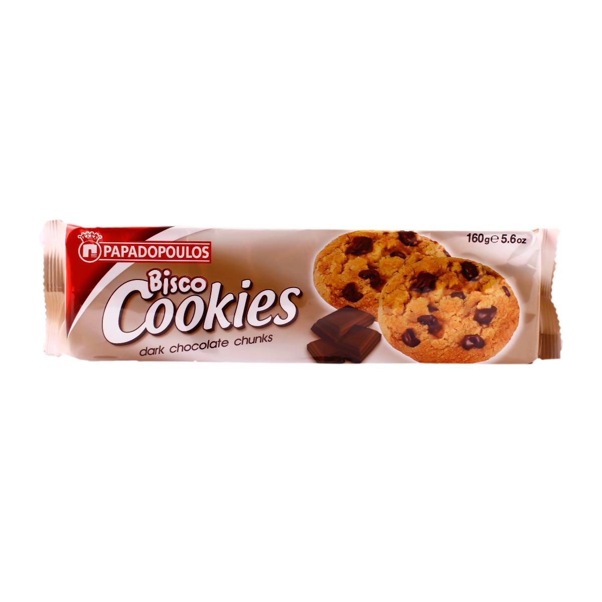 Papadopoulos Bisco Cookies Chocolate Chips (160g)