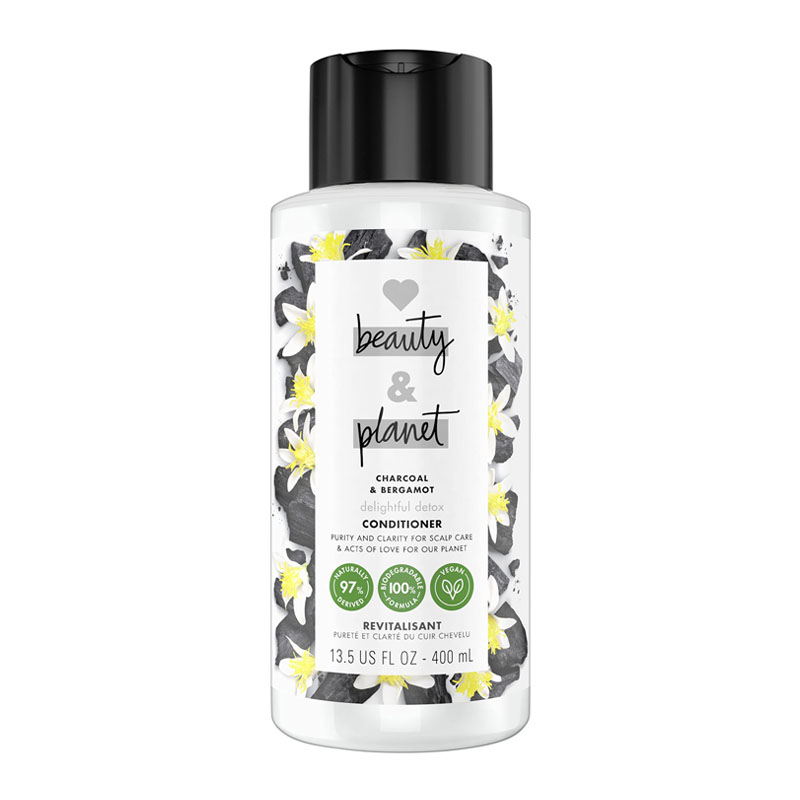 Love Beauty And Planet Delightful Detox For Cleansed Hair Charcoal & Bergamot Cleansing Conditioner 400g