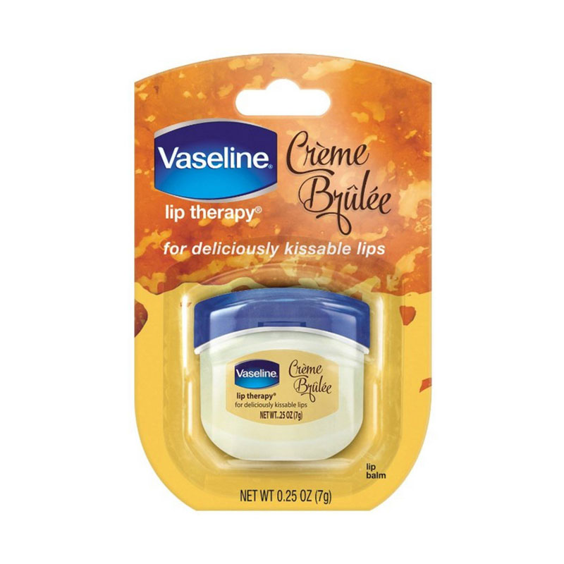 Vaseline Lip Therapy Lip Balm, Creme Brulee 7g