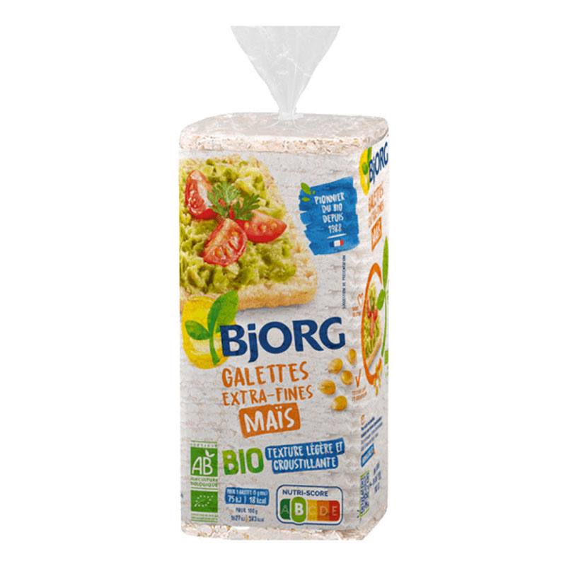 Bjorg Gluten Free Extra Thin Corn Cakes 130g