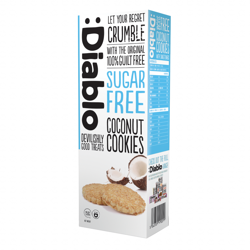 Diablo Sugar Free Coconut Cookies 130g