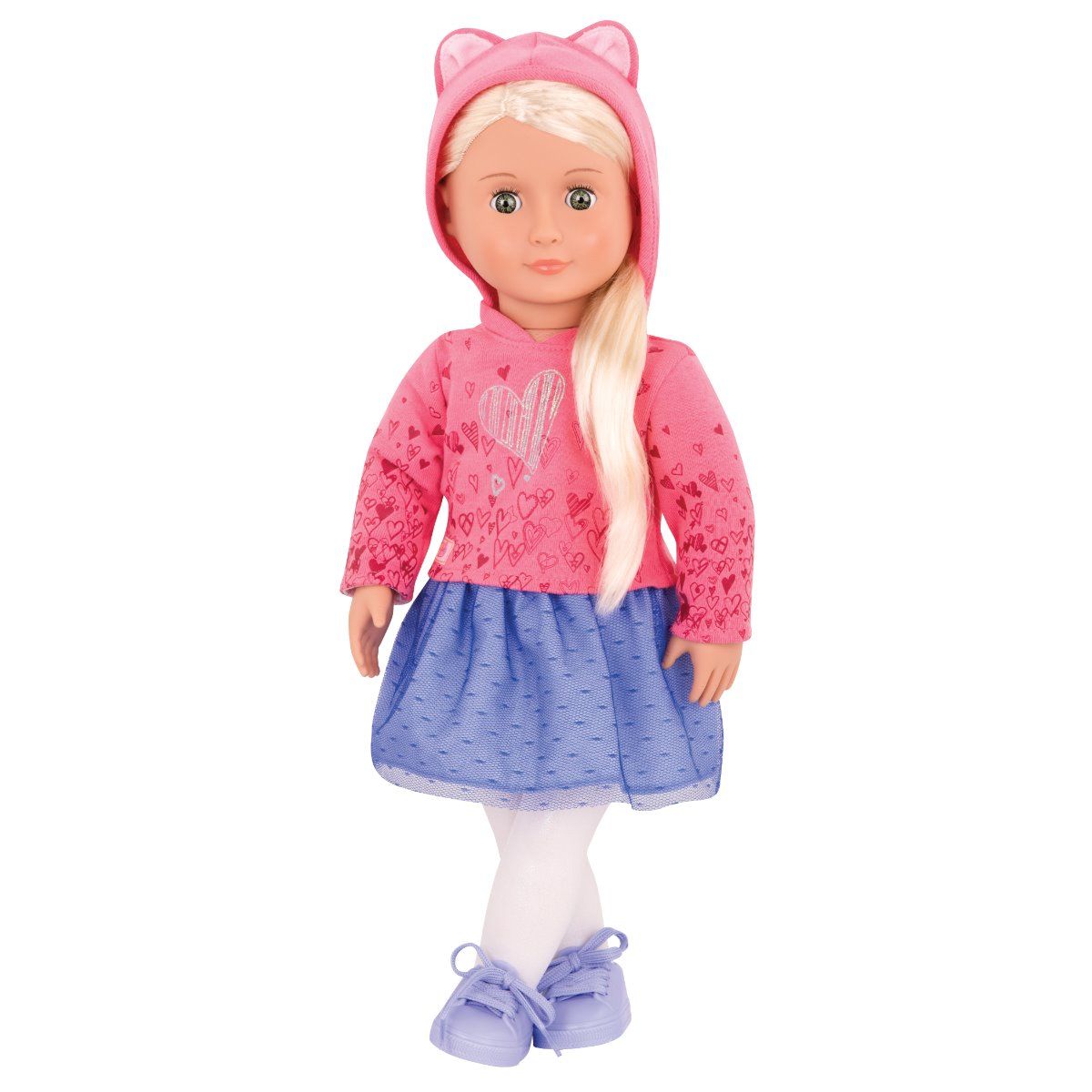 Our Generation Doll With Skirt & Hoodie Elizabeth Ann