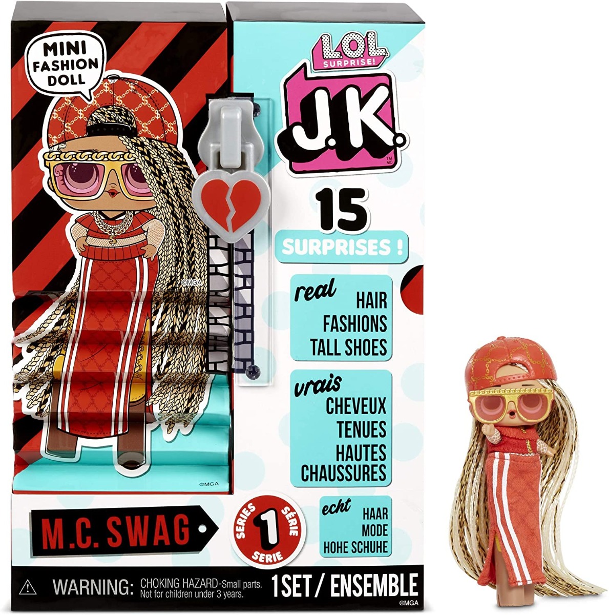 L.O.L. Surprise! JK M.C. Swag Mini Fashion Doll