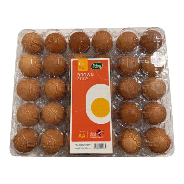 Sinokrot Extra Large Grade AA Brown Eggs, 30pcs