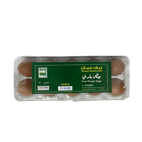 Reef Amman Organic Brown Free Range Eggs 10Pcs