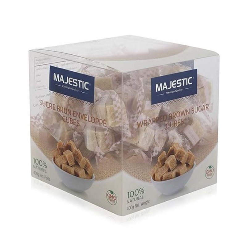 Majestic Wrapped Brown Sugar Cubes 400g