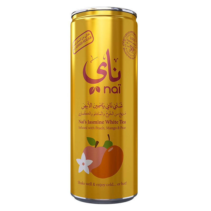 Nai Jasmine White Tea with Peach, Mango & Pear 250ml