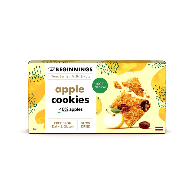 The Beginnings Gluten Free Apple Cookies 80g