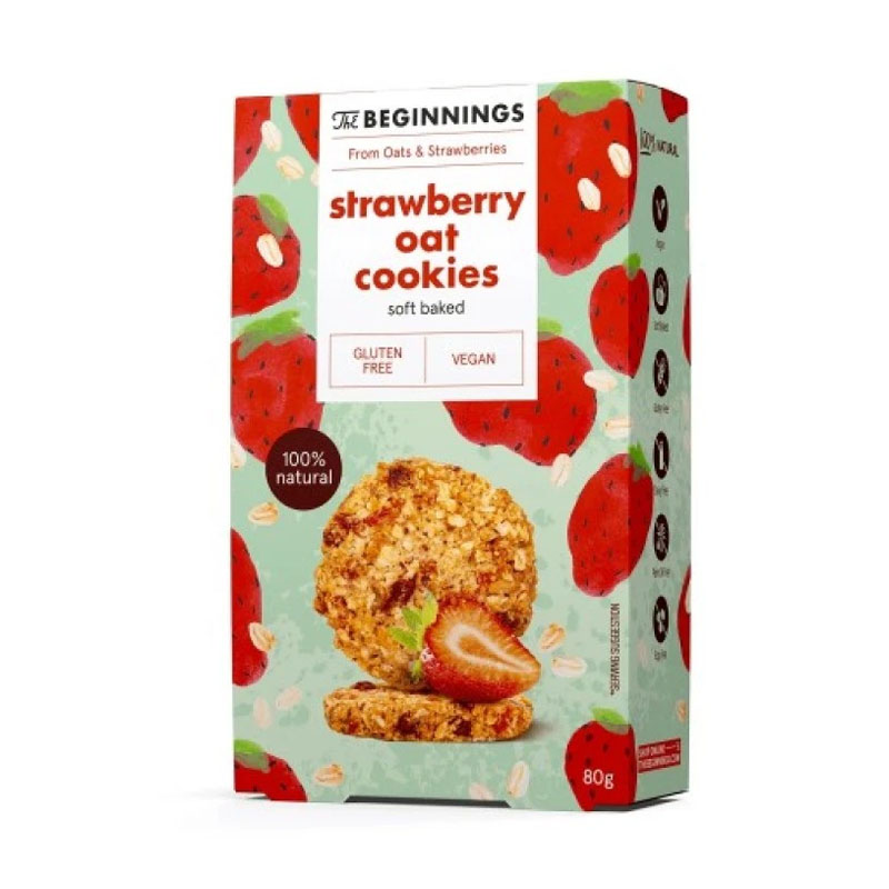 The Beginnings Gluten Free Strawberry Oat Cookies 80g