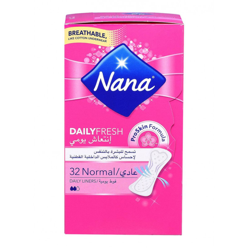 Nana Daily Fresh Daily Liners, Normal, 32 pcs
