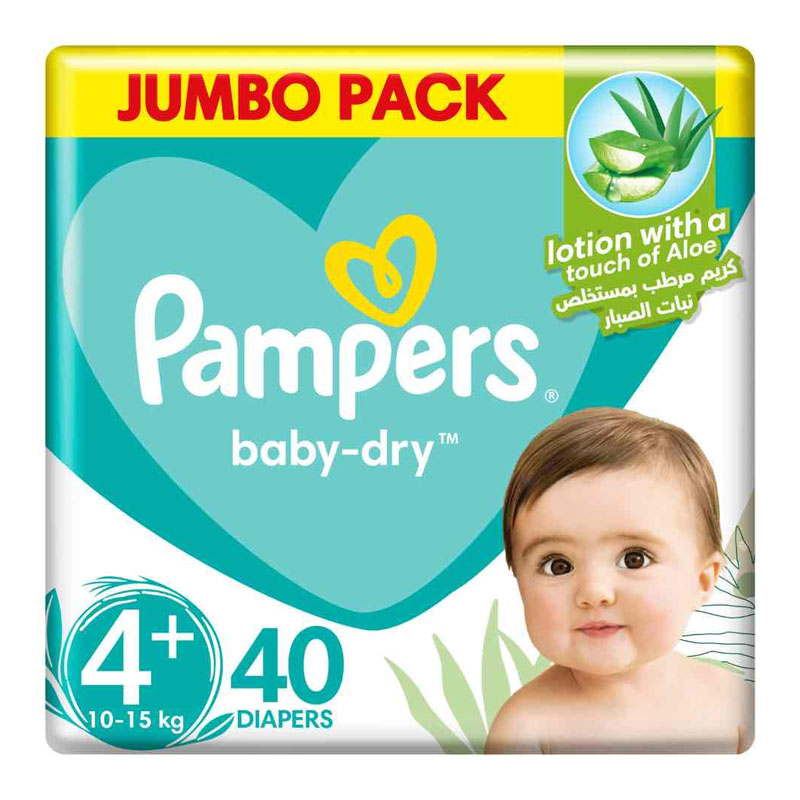 Pampers Active Baby Dry Diapers Value Pack Large, 40 diapers