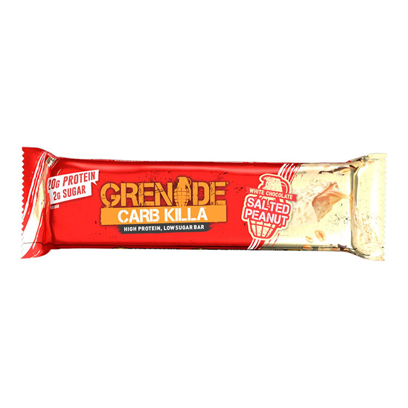 Grenade Carb Killa High Protein Bar - White Chocolate Salted Peanut 60g
