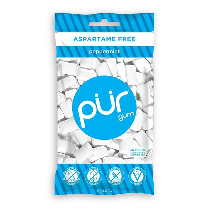 Pur Sugar Free Peppermint Chewing Gum 77g